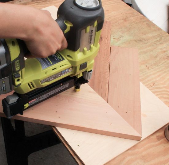 DIY Chevron Planter Stand