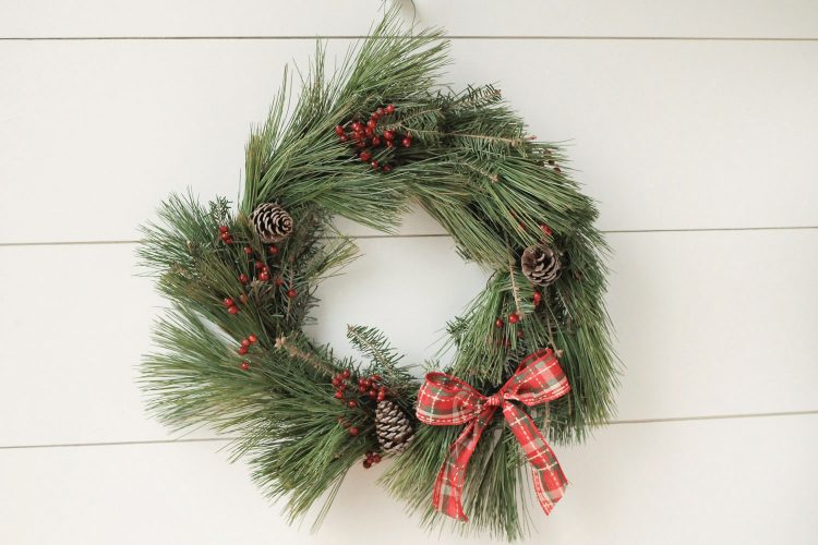 DIY Rustic Christmas Wreath Tutorial - Angela Marie Made