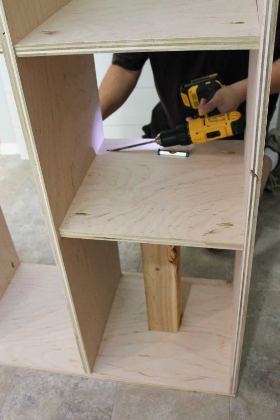 DIY Office Storage Cabinet Bookcase