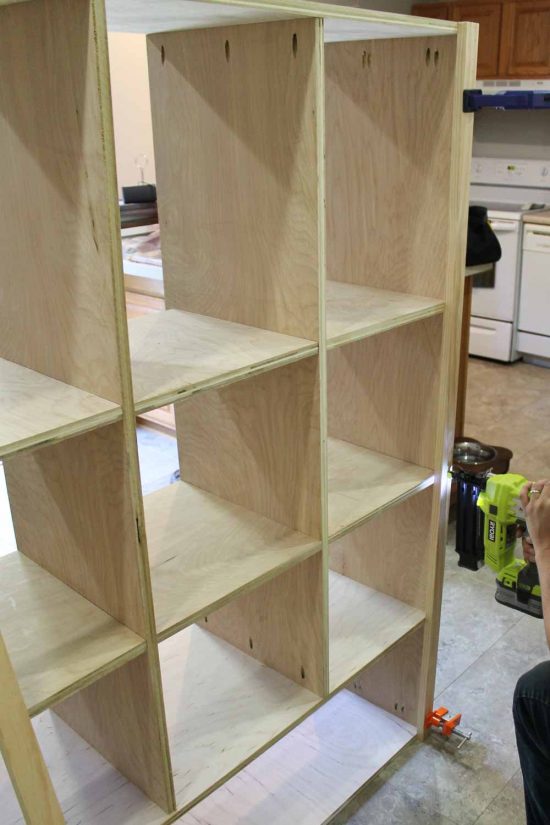 DIY Office Storage Cabinet Bookcase