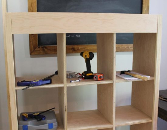 DIY Office Storage Cabinet Bookcase