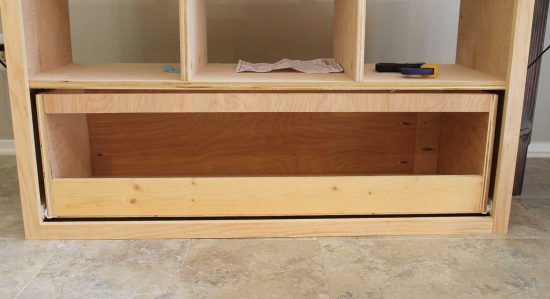 DIY Office Storage Cabinet Bookcase