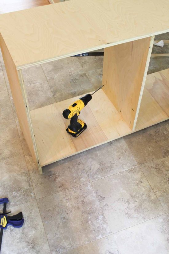 DIY Office Storage Cabinet Bookcase