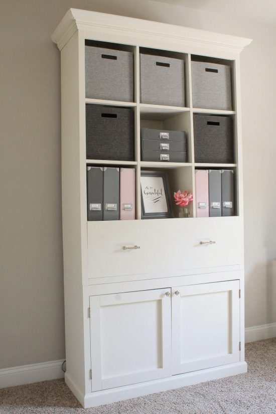 DIY Office Storage Cabinet With Dixie Belle Paint - Organized-ish