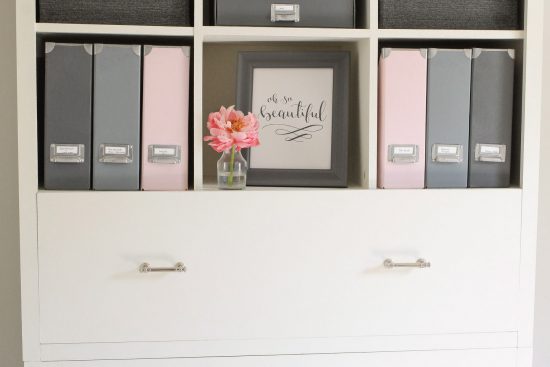 DIY Office Storage Cabinet Bookcase