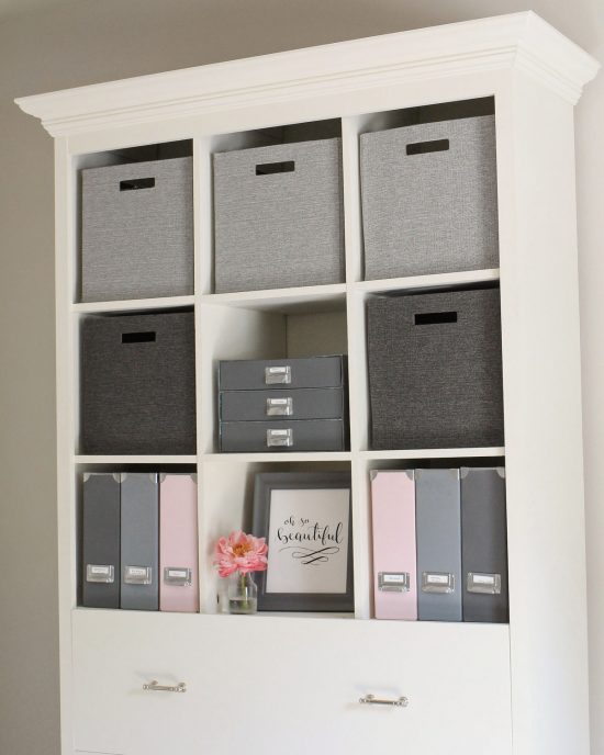 DIY Office Storage Cabinet Bookcase