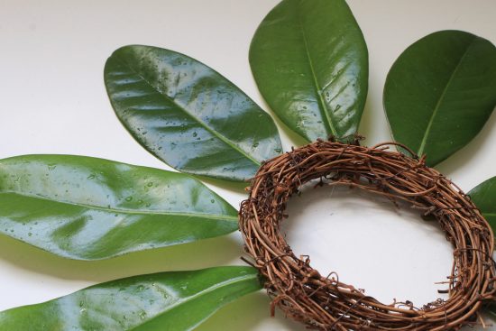 How to make a magnolia wreath DIY