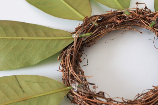 How to make a magnolia wreath DIY