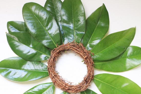 How to make a magnolia wreath DIY