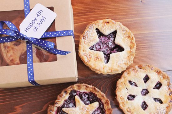 4th of july mini pie favors