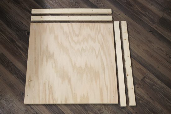 DIY Wood Sign lumber and materials