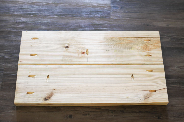 Build top and bottom DIY hall tree bench pieces