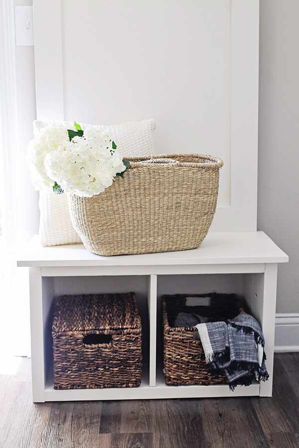 Entryway Hall Tree Bench DIY - Angela Marie Made