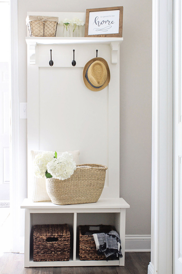 Entryway DIY Shoe Rack - Angela Marie Made