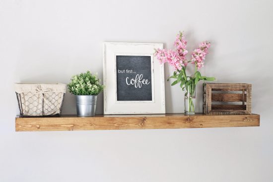 Floating Shelf DIY for the Office