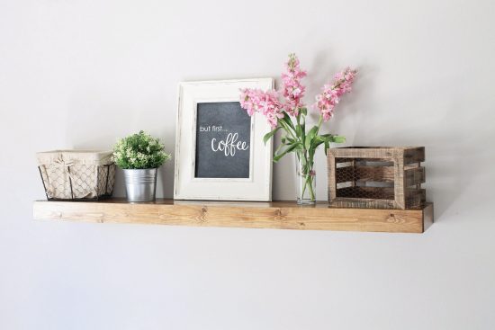 Floating Shelf DIY for the Office