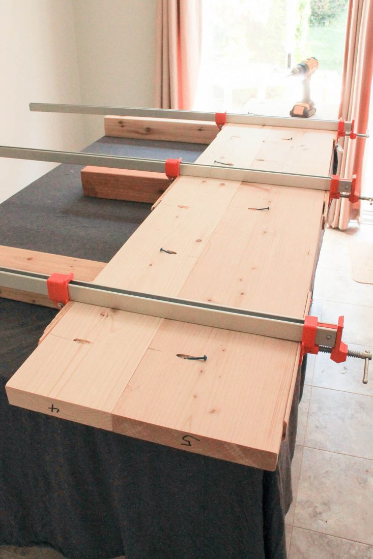 Farmhouse Table DIY with Removable Legs Angela Marie Made