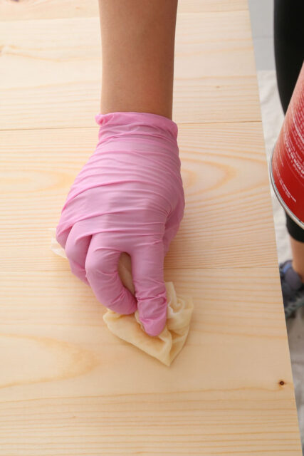 How to Stain Wood - Angela Marie Made