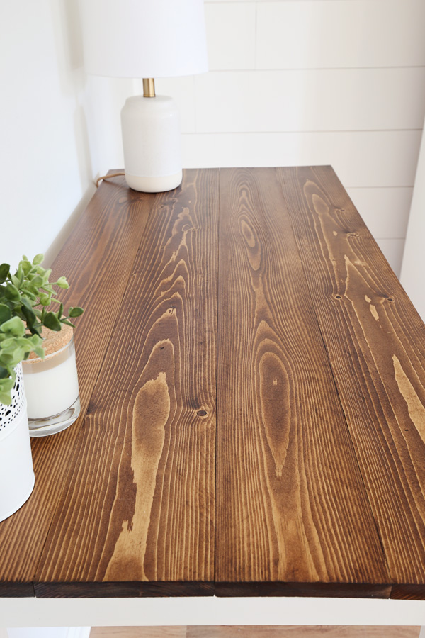 desk wood stain