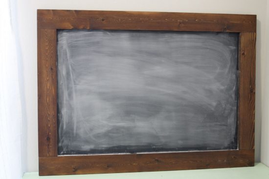 Office Chalkboard Makeover with Milk Paint