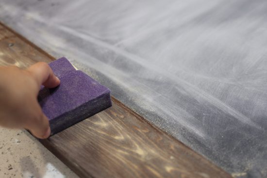 Office Chalkboard Makeover with Milk Paint