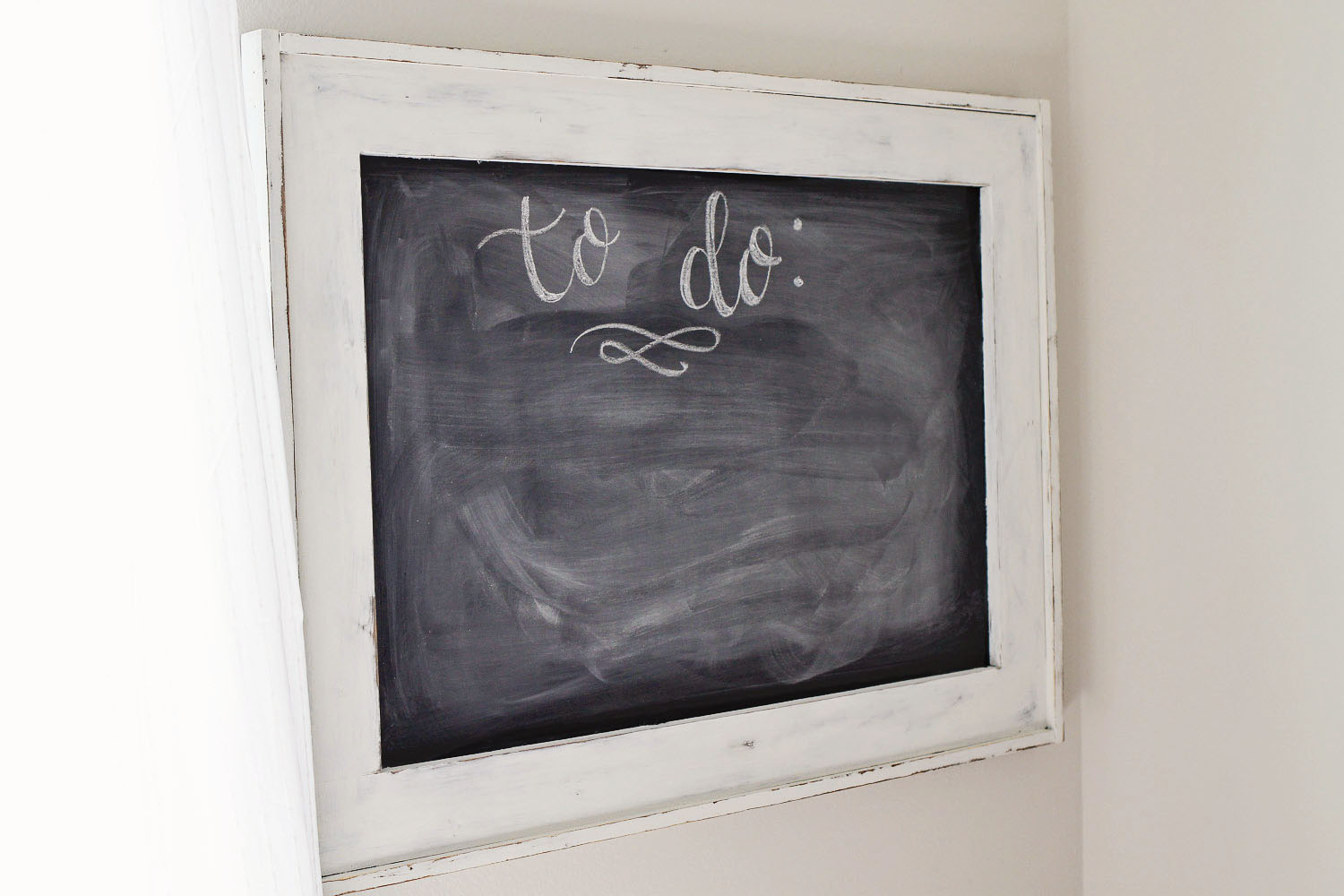 Office Chalkboard Makeover with Milk Paint - Angela Marie Made