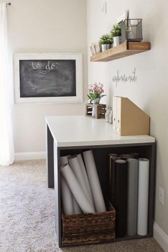 Rustic Chic Home Office Makeover
