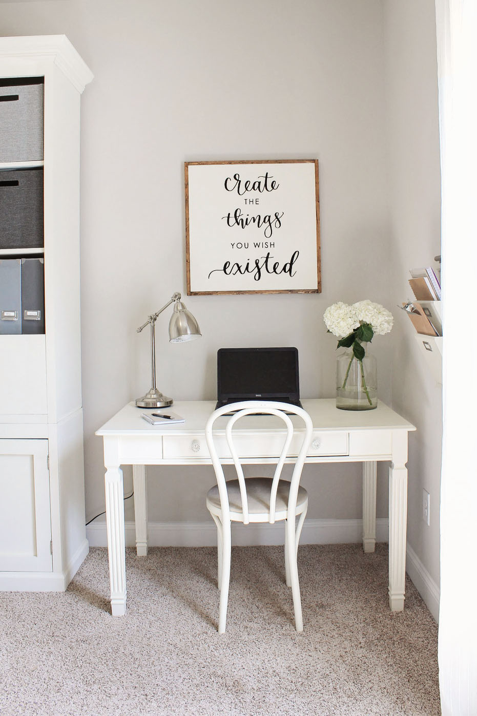 Rustic Chic Home Office Makeover