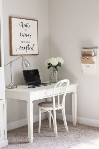 Rustic Chic Home Office Makeover