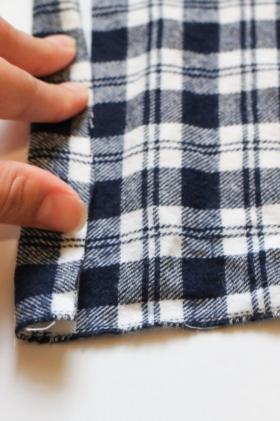 No Sew Flannel Dog Bandana DIY