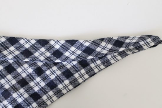 No Sew Flannel Dog Bandana DIY