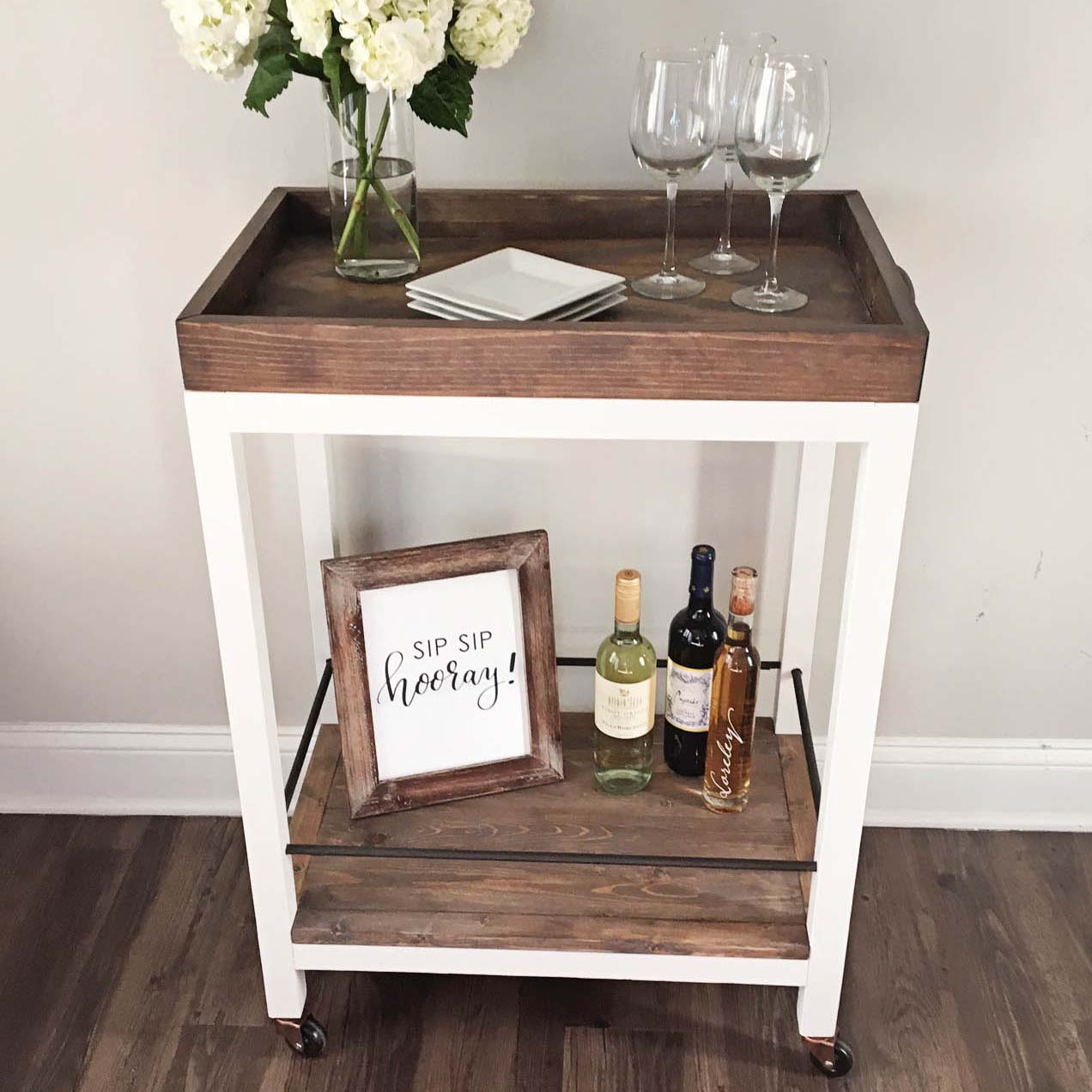 DIY Bar Cart Angela Marie Made