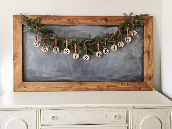 Rustic Christmas Garland DIY