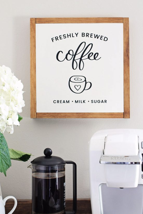 Coffee Bar Cart DIY