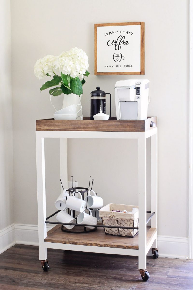 Coffee Bar Cart DIY And Styling - Angela Marie Made