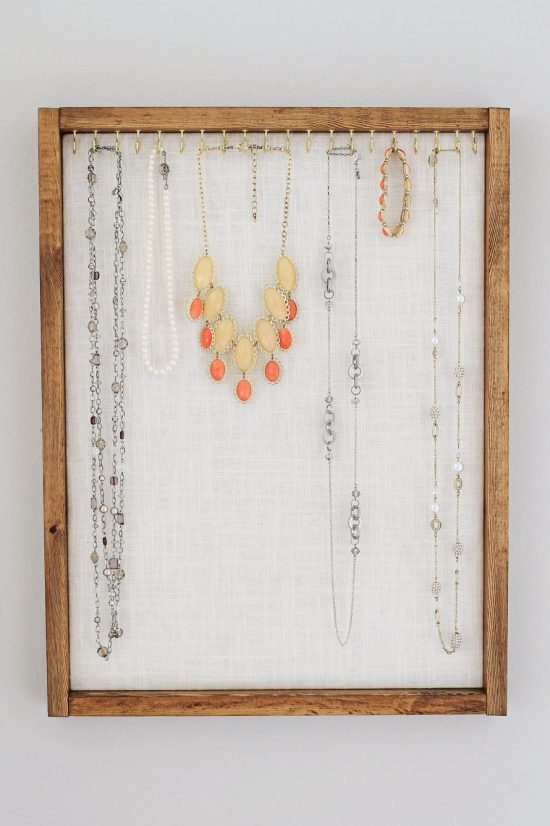 Rustic Jewelry Organizer DIY