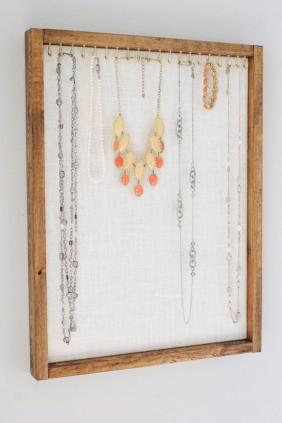 DIY Rustic Jewelry Display