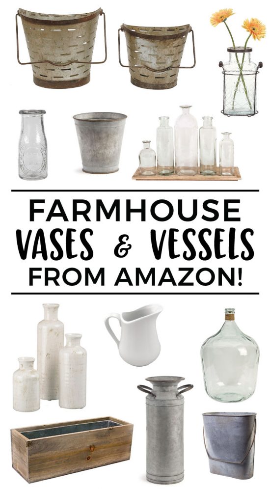 Farmhouse Vases and Vessels from Amazon