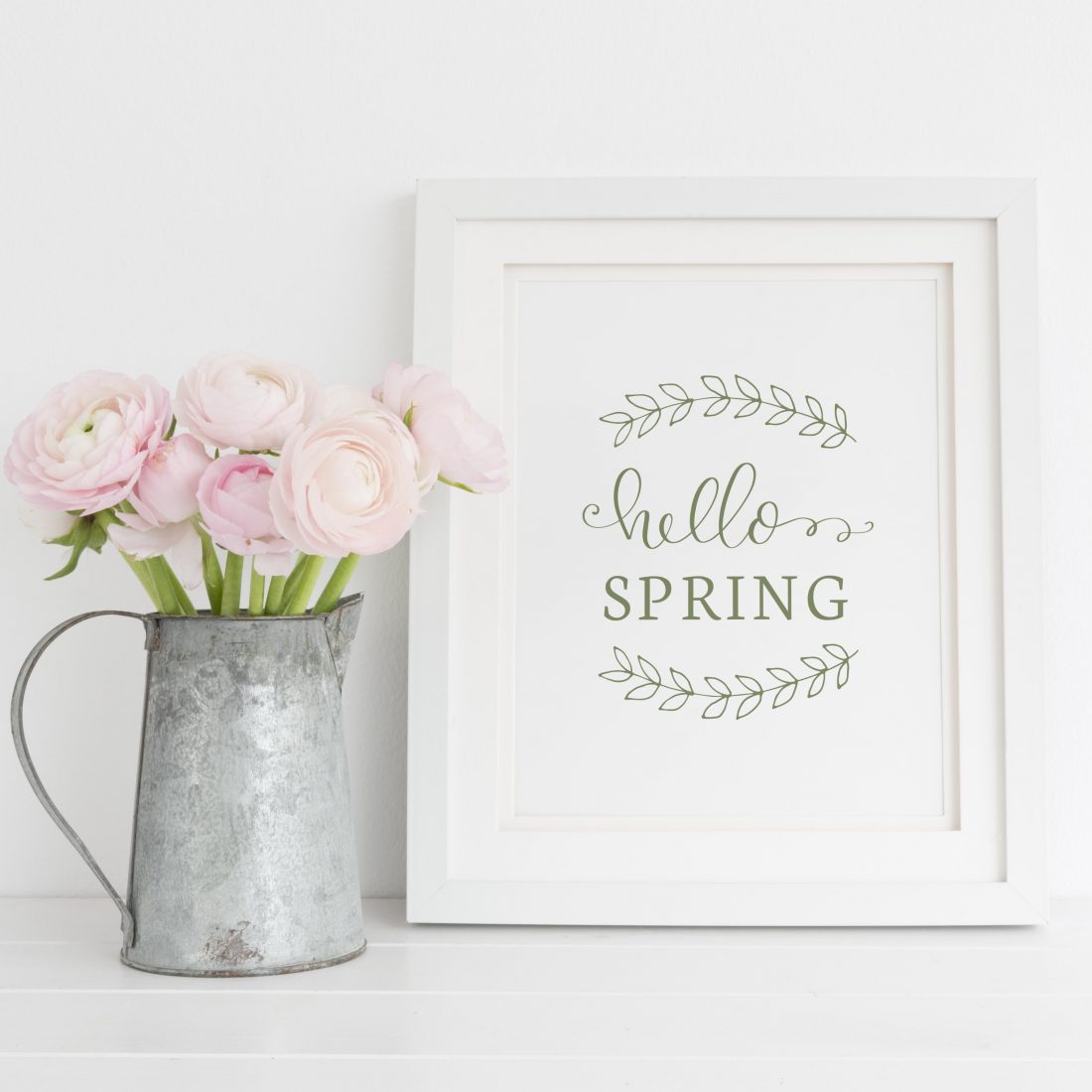 Hello Spring Free Printable - Angela Marie Made