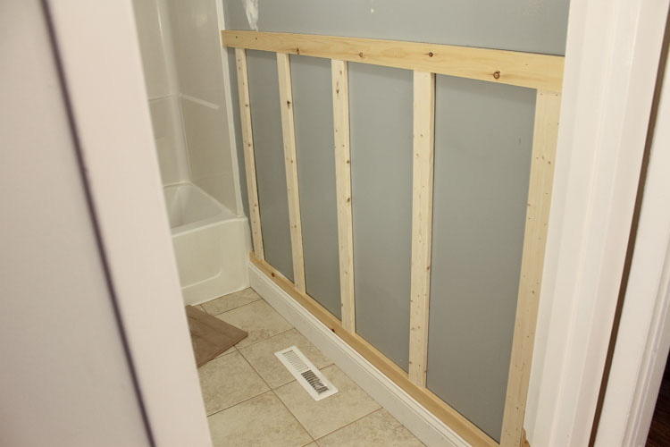 Board and Batten Bathroom DIY