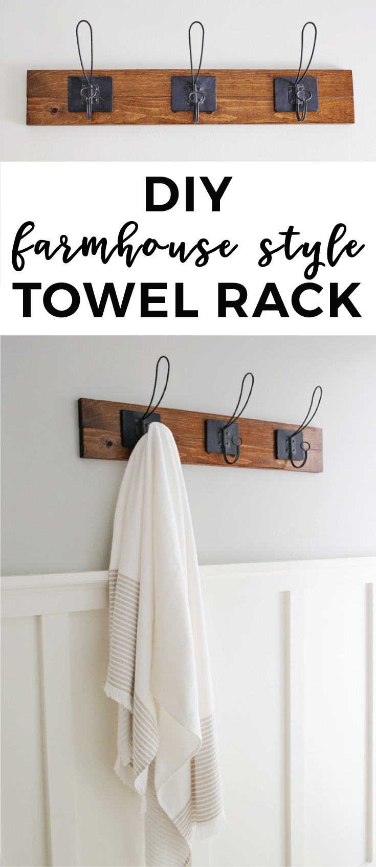 DII Farmhouse Towel Rack (As Is Item)