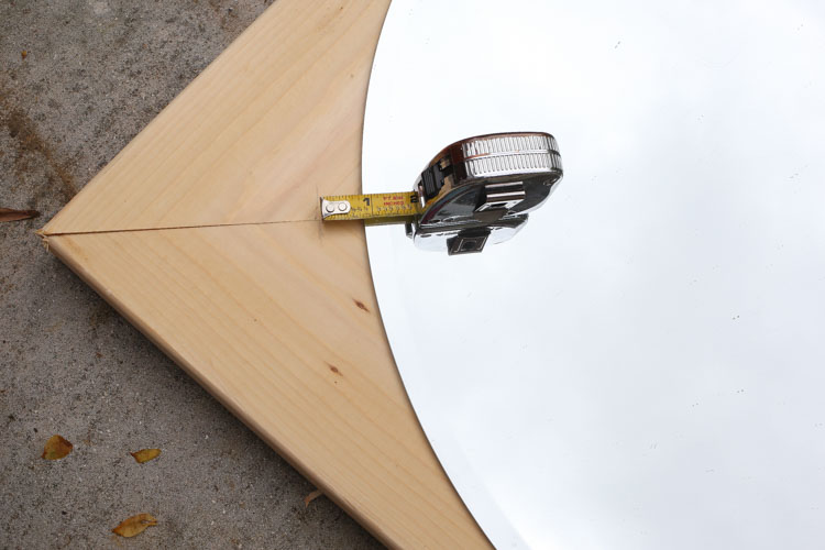 Round Wood Mirror DIY