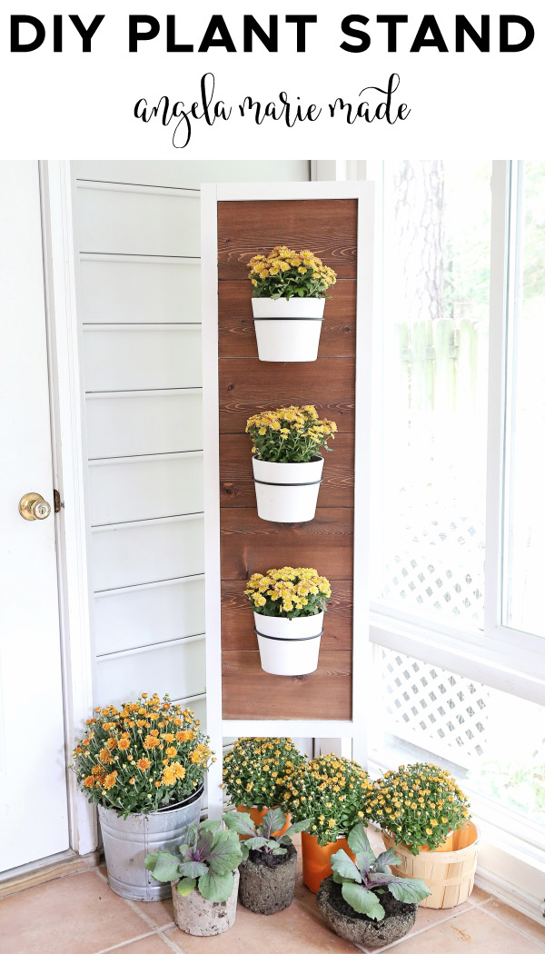 DIY plant stand for fall