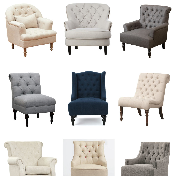 Budget Friendly Tufted Accent Chairs