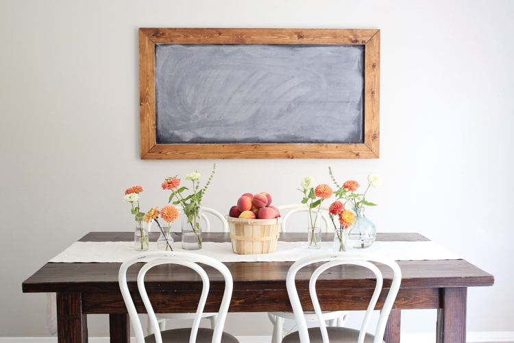 Peach Summer Tablescape