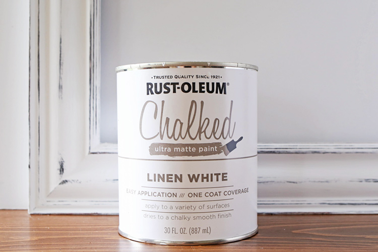 Rustoleum Chalk Paint Linen White Table and Chairs Reveal