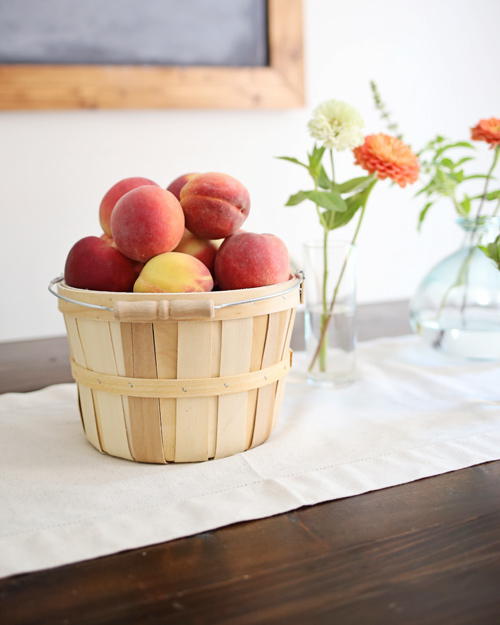 Peach Summer Tablescape