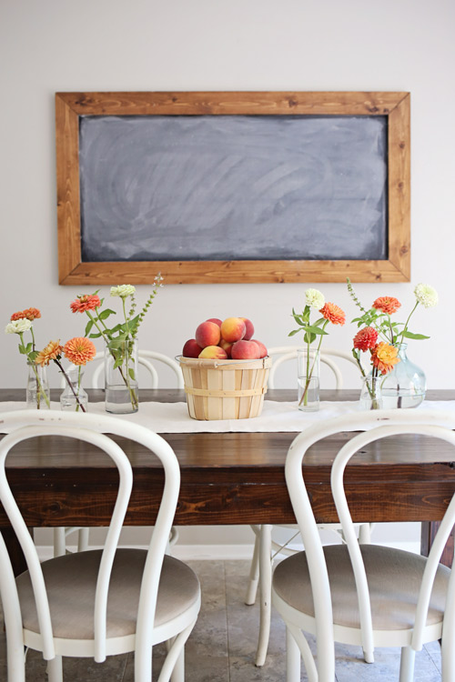 Peach Summer Tablescape