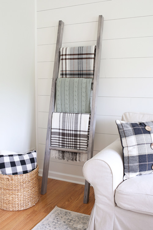 Easy DIY Blanket Ladder