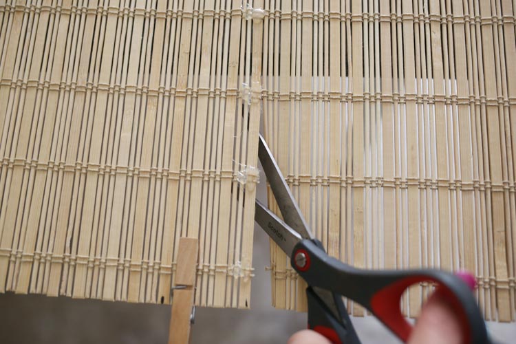 How to Trim Bamboo Blinds to Size